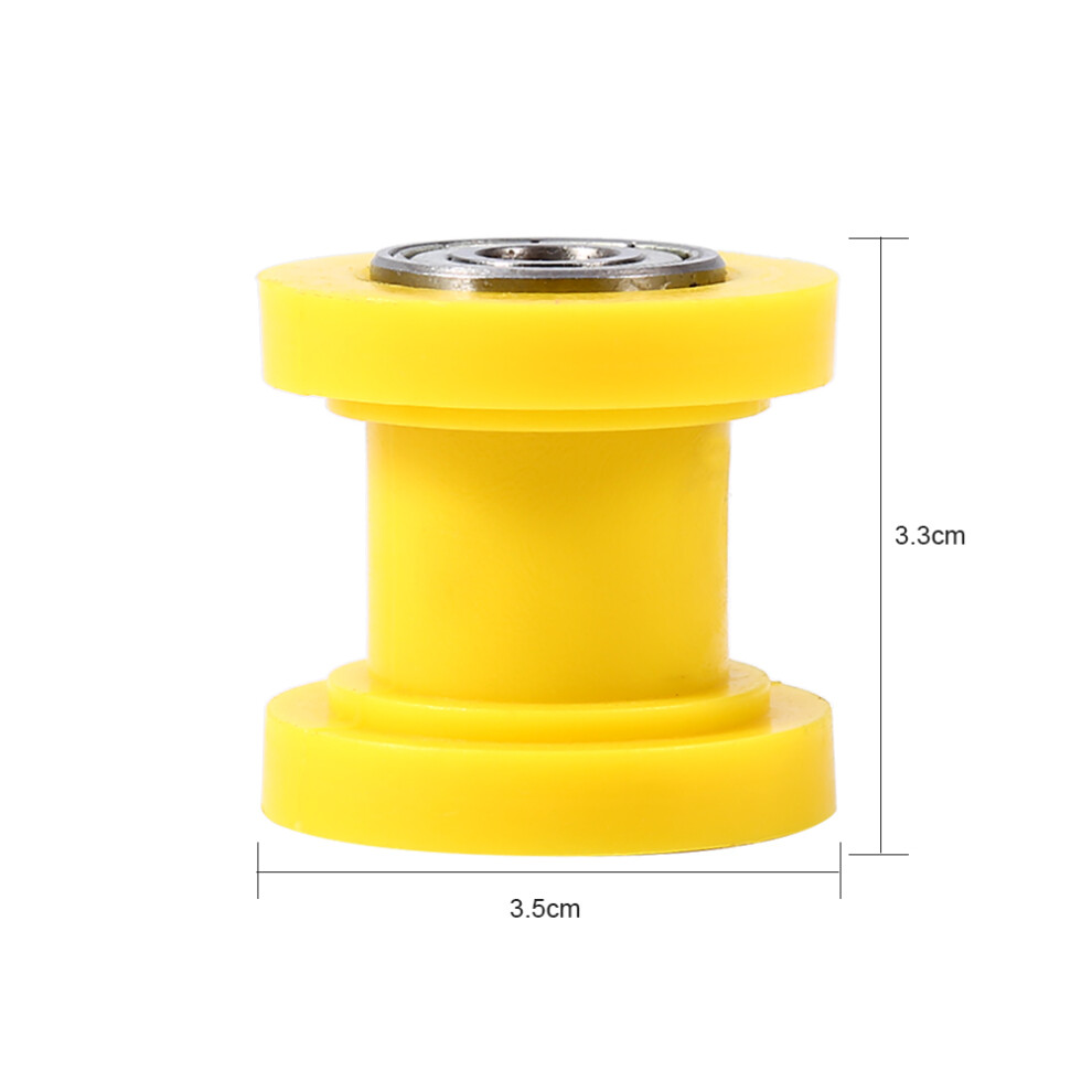 10Mm Drive Chain Roller Tensioner Guide Wheel Dirtbike Pit Bike Yellow 7681324468139