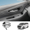 Auto Innen Tür Schüssel Panel Innen Griff Schutz Abdeckung Glänzend Schwarz 2