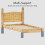 Home Discount (Single) Corona Bed Frame Low Foot Pine Wood Rustic Wax 6