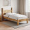 Home Discount (Single) Corona Bed Frame Low Foot Pine Wood Rustic Wax 1