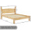 Home Discount (Double) Corona Bed Frame Low Foot Pine Wood Rustic Wax 7