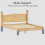 Home Discount (King Size) Corona Bed Frame Low Foot Pine Wood Rustic Wax 6