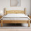 Home Discount (King Size) Corona Bed Frame Low Foot Pine Wood Rustic Wax 3