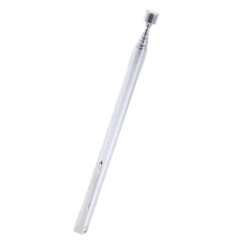 Portable Telescopic Easy Magnetic Pick Up Rod Stick Extending Magnet Handheld Tool Silver 2