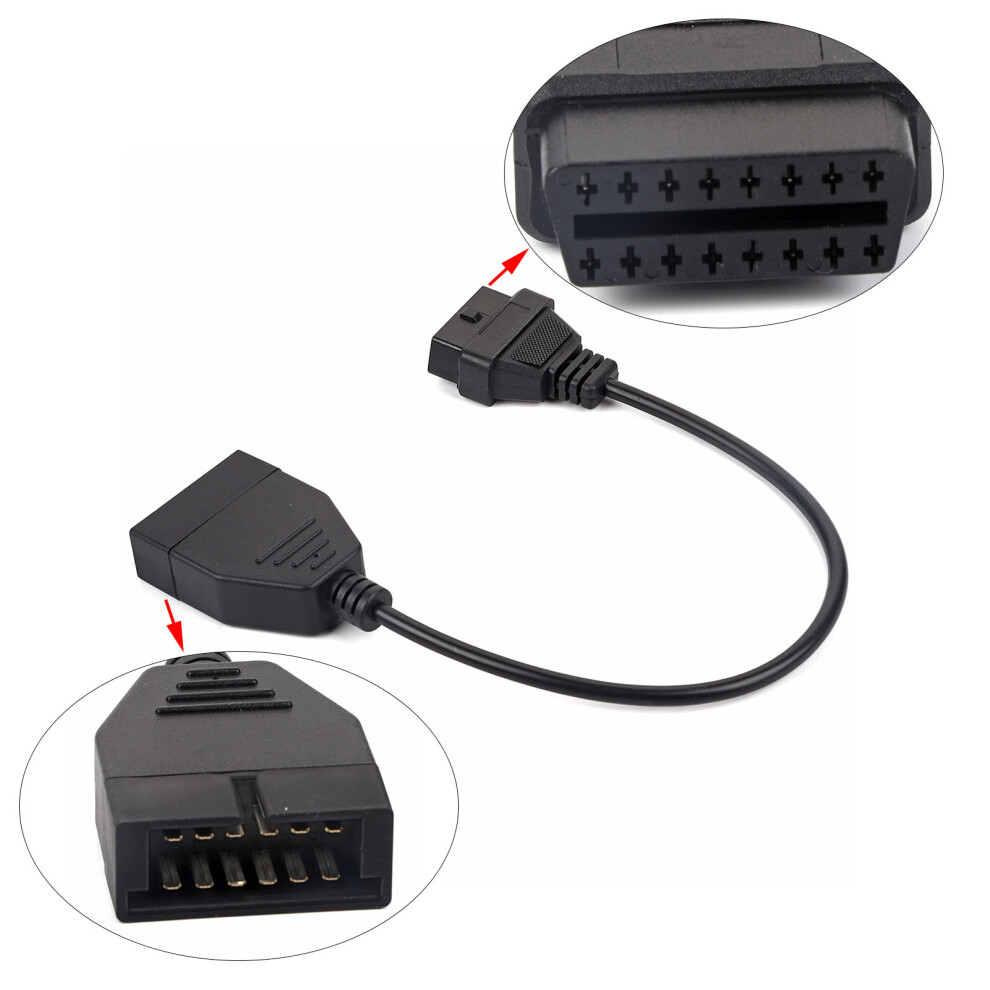 For Gm Obd1 12 Pins To Obd2 16 Pins Diagnostic Tool Connector Adapter Cable 6901324470293