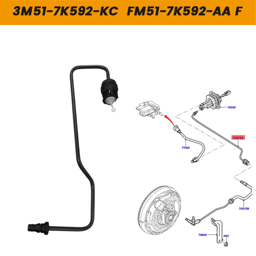 Car Clutch Master Cylinder Oil Pipe For Focus MK3 2012-2015 1