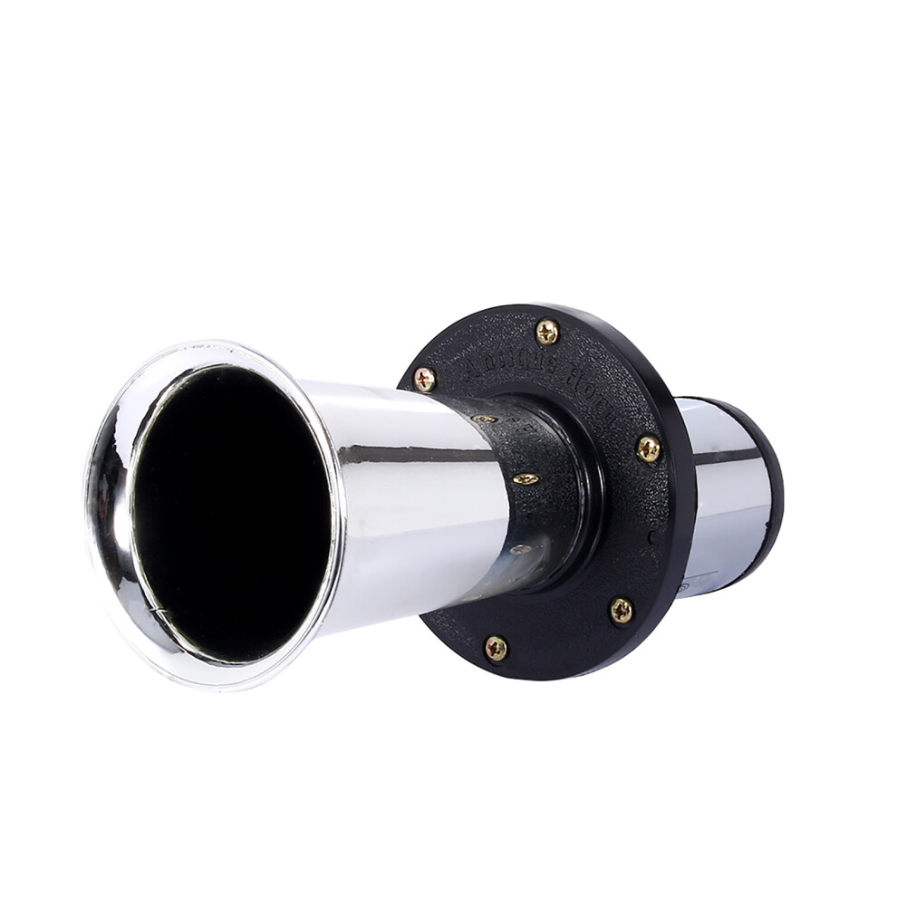 12V 110Db Auto Car Truck Antique Vintage Old Style Horn Siren Ahh-Ooo-Gah Ahooga Ooga Silver 9411324470881