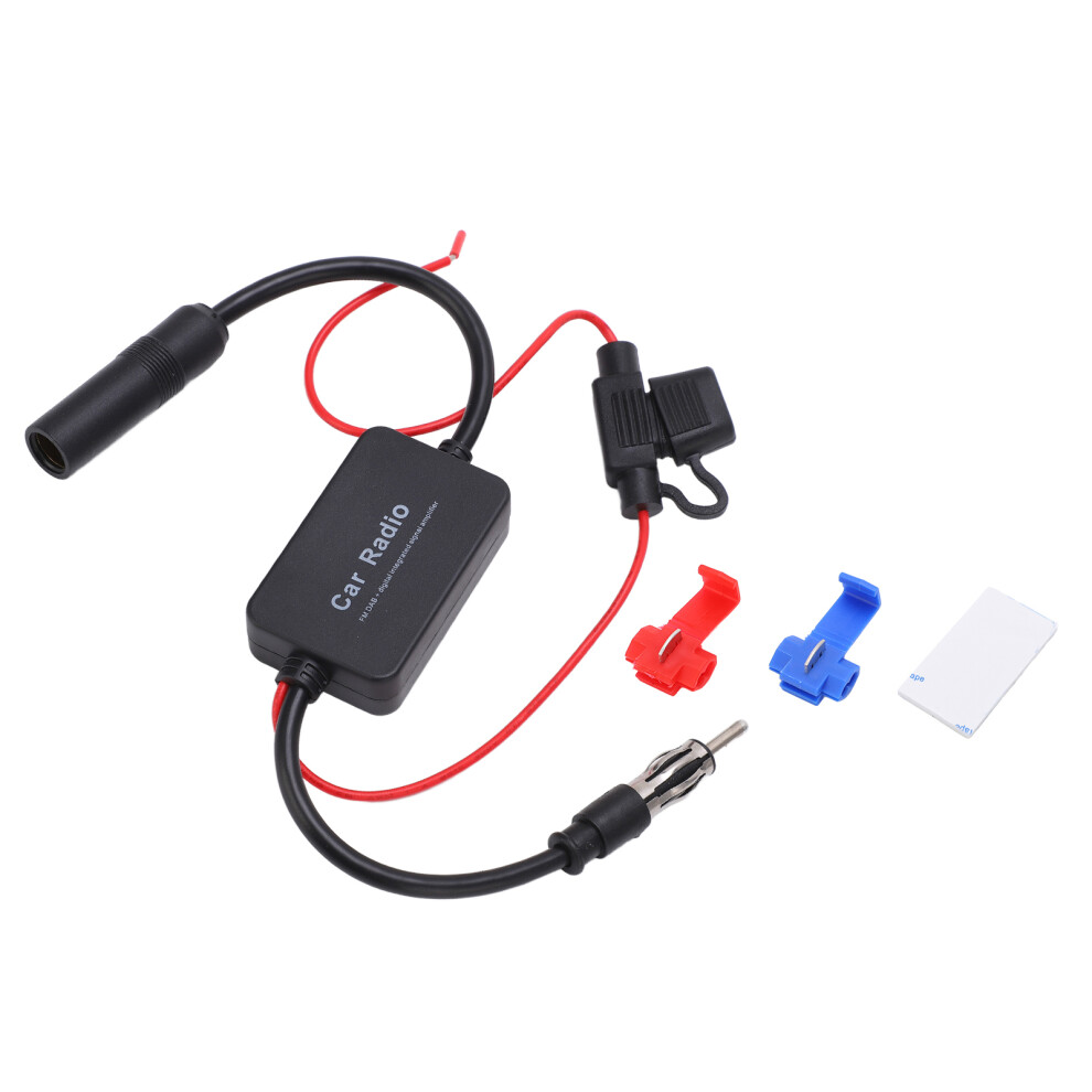 Universal 12V Car Fm Radio Aerial Antenna Signal Reception Amplifier Booster 7671324470980