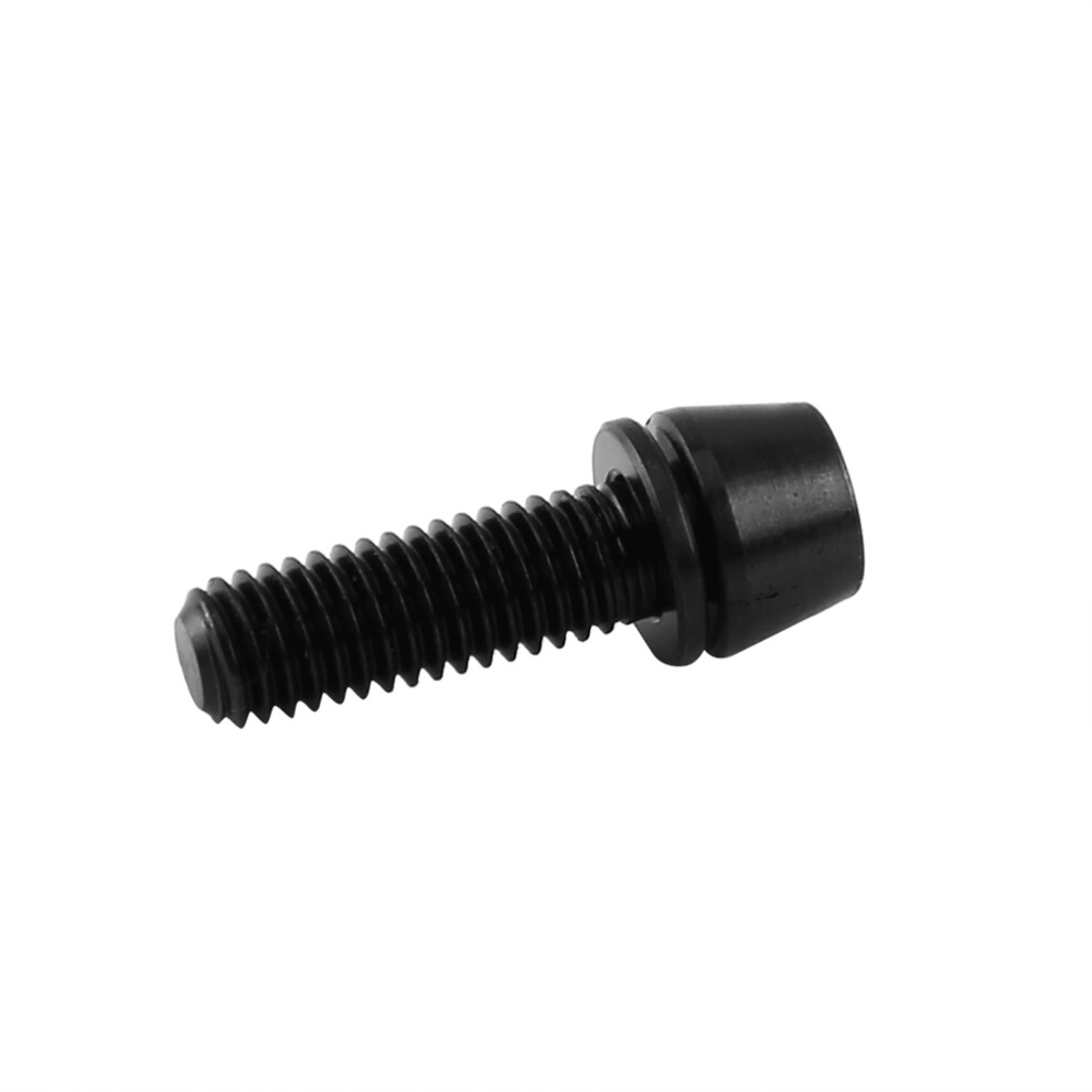 Titanium Alloy Bicycle Titanium Head Bolt Taper With Washer For Mountain Bike(Black/M6x16) 9481324471201