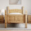 Home Discount (Single) Corona Bed Frame High Foot Pine Wood Rustic Wax 3