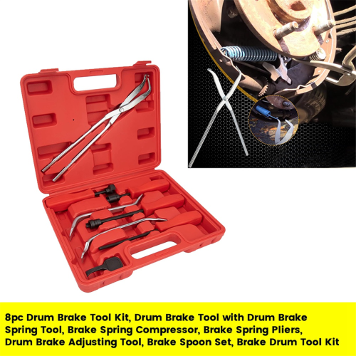 8pcs Brake Drum Tool Kit Brake Drum Tool with Drum Spring Tool 1