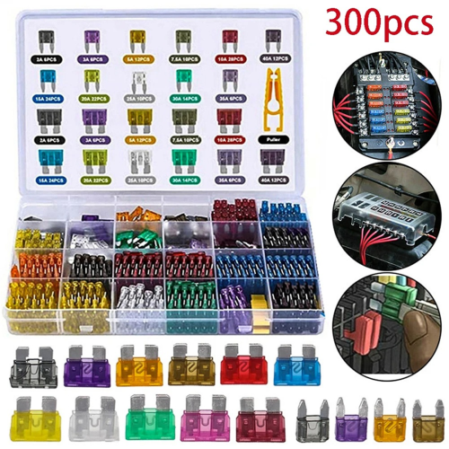 300pcs Car Blade Fuse Assortment Kit 1