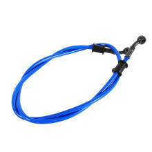 1x 60cm Motorcycle Braided Stainless Steel Brake Clutch Oil Hose Line Pipe Blue