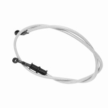 New 120cm Motorcycle Enduro Braided Steel Brake Clutch Oil Hose Line Pipe Silver