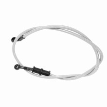 90cm Motorcycle Braided Stainless Steel Brake Clutch Oil Hose Line Pipe Silver
