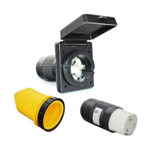 RV 50Amp 125V/250V AC Power Inlet Plug Female Twist Locking Connector