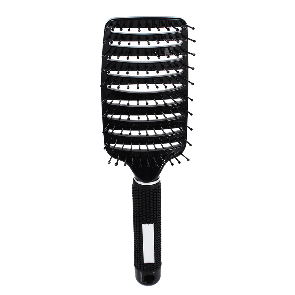 Unisex Professional Anti Static Curved Row Hair Comb Brush Hairstyle Massager Hairbrush