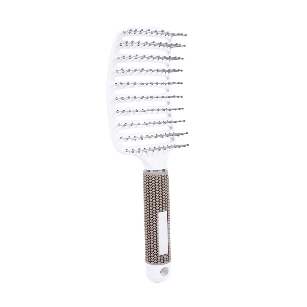 Unisex Anti Static Wide Tine Curved Vent Hair Comb Brush Barber Salon Hairdressing Tool