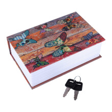 Dictionary Book Secret Safe Security Box Money Cash Jewelry Lock Box (Butterfly Type)