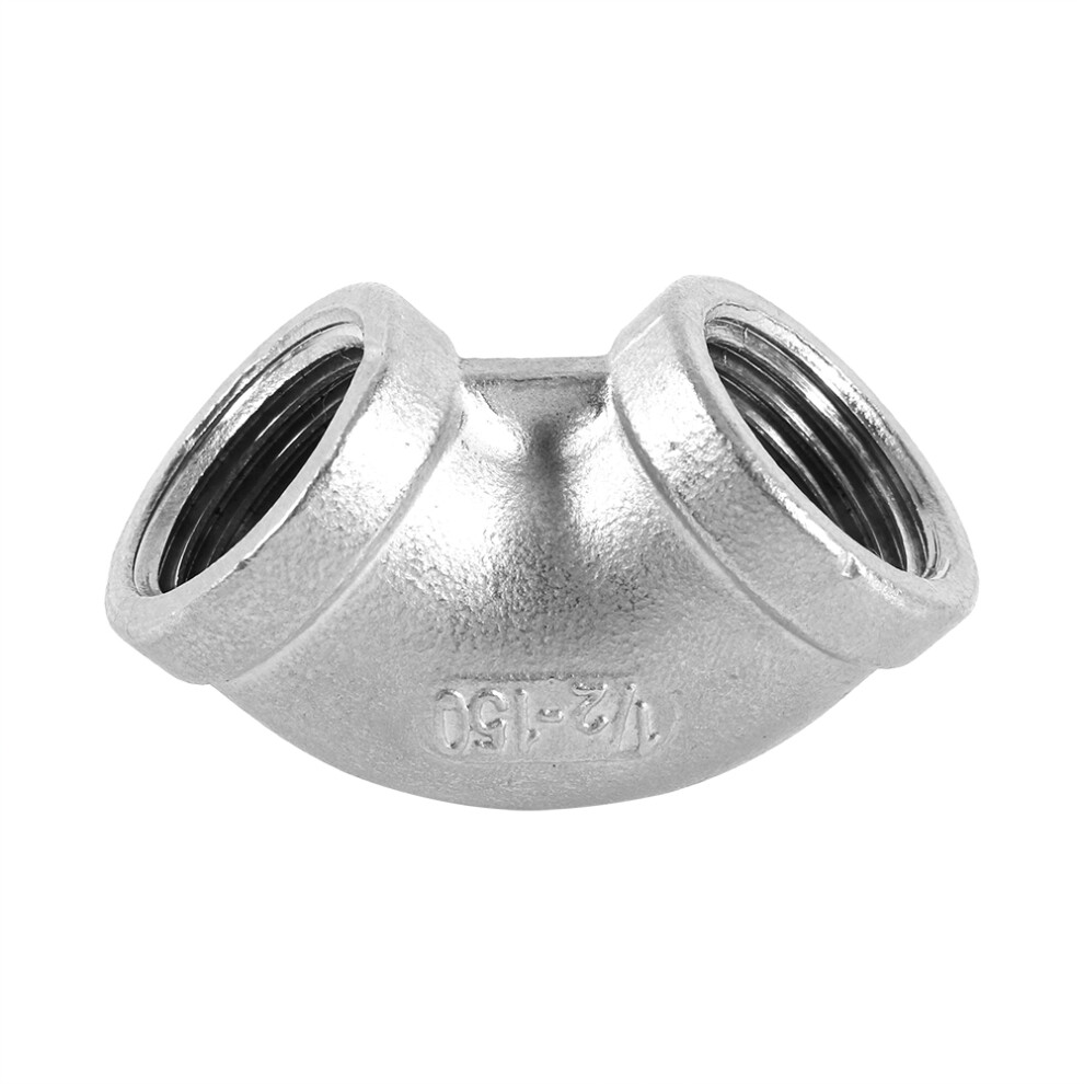 1/2" Elbow Pipe Connector 90 Degree Angled Stainless Steel Female Threaded Dn15 4191324477602