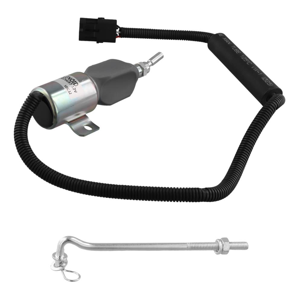 12V Fuel Shut Off Stop Solenoid Valve 13026882 For Deutz Agriculturer 4851826032623