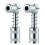 Grease Coupler Adapter 3 Jaws Angle Swivel Snap Right Side Accessory 1