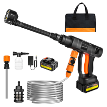 Cordless Pressure Washer Portable Car Power Washer for Washing Cars, Fences, Patio, Furniture,with 2 Batteries