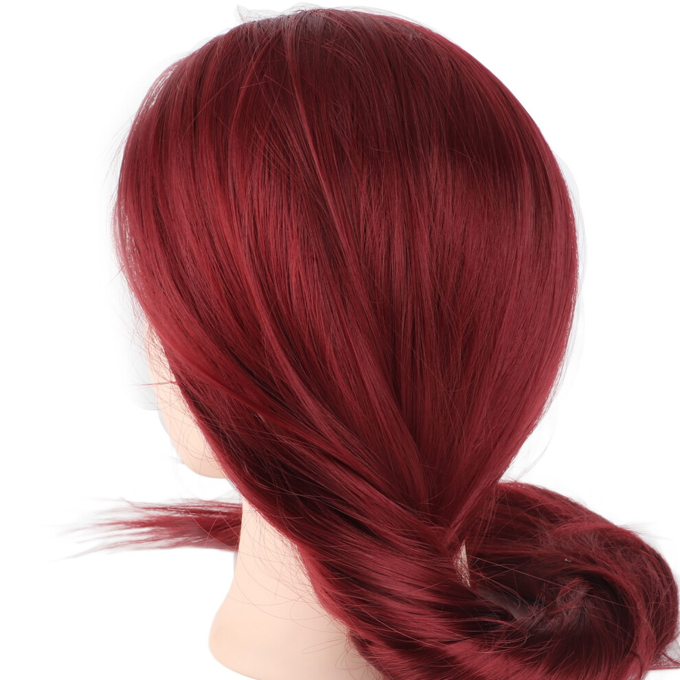 Red 1Pc 60Cm Hair Hairdressing Practicing Model Mannequin Dummy Head With Clamp