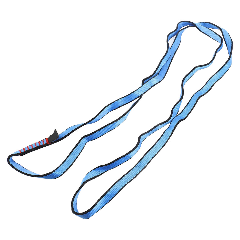 23Kn 16Mm 120Cm/3.9Ft Rope Runner Webbing Sling Flat Strap Belt For Mountaineering Climbing Caving Rappelling Rescue Engineering 4931324479578