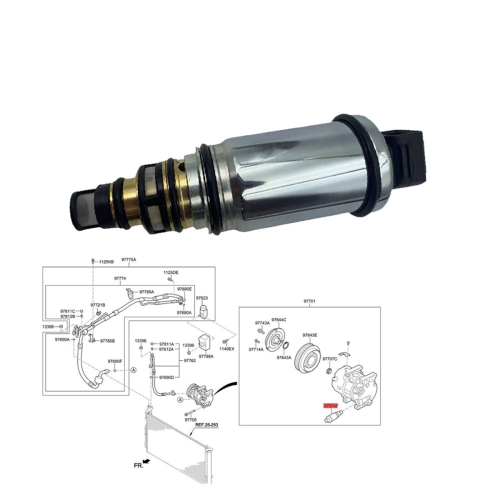 Auto A/C Pumpe Kompressor Regelventil 97674-3M001 für 2