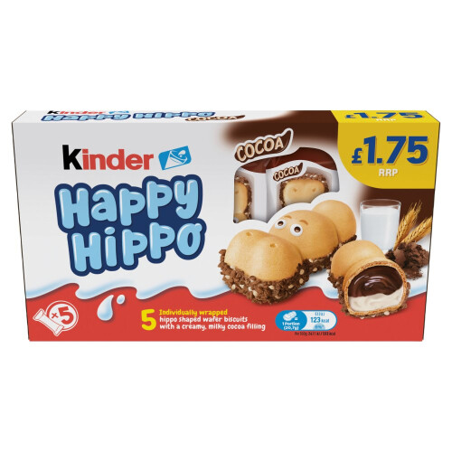 Kinder Happy Hippo Biscuit 103.5g (Pack of 10)