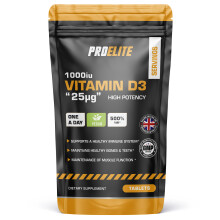 (180 Tablets) Vitamin D3 1000IU Tablets Immunity Health Support