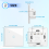 Smart Immersion Heater Timer, 40A 8000W WiFi Smart Switch with Timer, Smart Touch Boiler Timer Switch Works (White) 8