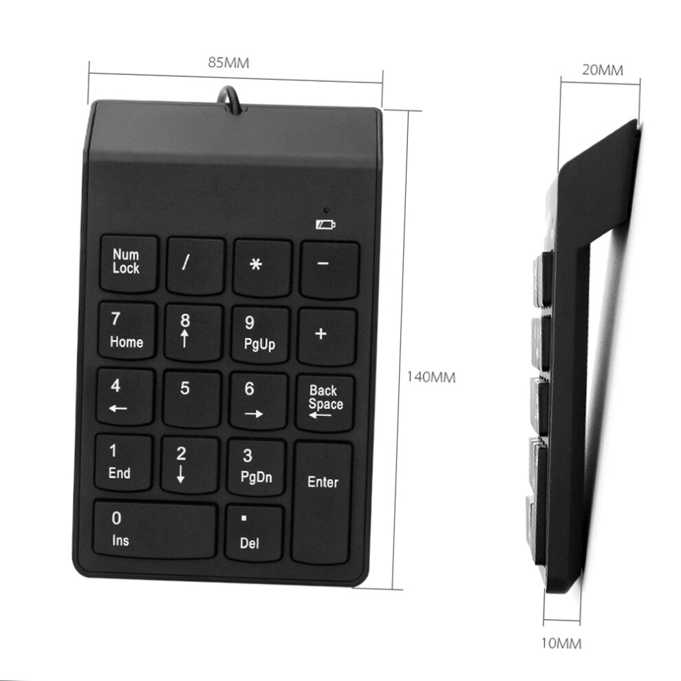 Wired Usb Numeric Keypad 18 Keys Mini Digital Keyboard Replacement For Imac/Mac Pro/Macbook/Macbook Air/Pro Laptop Pc 9361324482066