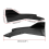 48cm Rear Bumper Protector Canards Splitter Side Skirt Black 5