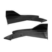 48cm Heckstoßstangenschutz Canards Splitter Seitenschweller Schwarz