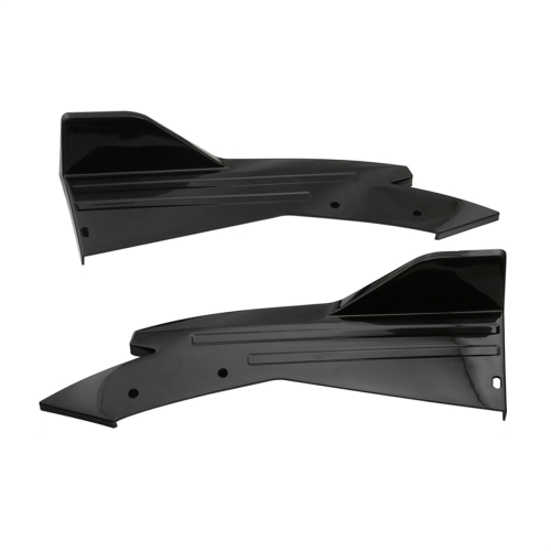48cm Rear Bumper Protector Canards Splitter Side Skirt Black