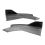 48cm Heckstoßstangenschutz Canards Splitter Seitenschweller Kohlefaser 1