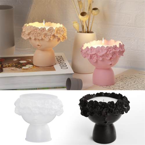 Mädchen Beton Vase Silikonform Diy Kerze Glasform Home Decor 2