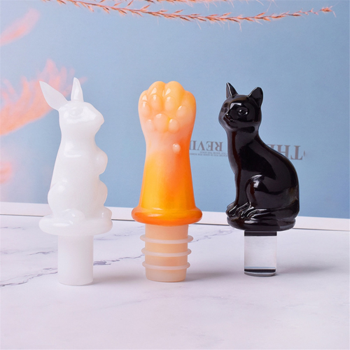 Diy Crystal Glue Dropping Mold Red Wine Bottle Stopper Mold 1