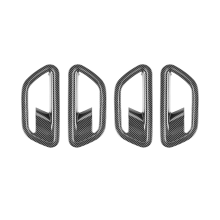 Interior Door Handle Bowl Cover Trim for Carbon Fiber Pattern