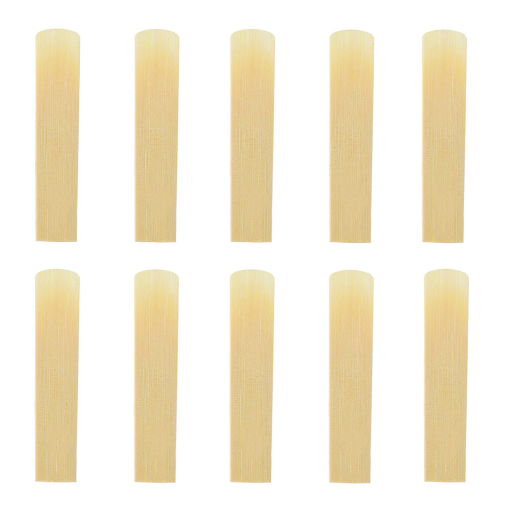 10-pack Pieces Strength 1.5 Bamboo Reeds for Bb Tenor Saxophone Sax Accessories