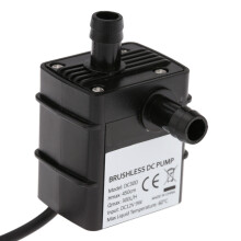 Decdeal Ultra-quiet Mini DC12V 9W Micro Brushless Water Oil Pump Waterproof Submersible Fountain Aquarium Circulating 300L/H Lift 450cm