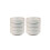 (Small 37mm internal, 8 Pack) Light Grey Rubber Castor Cups 1