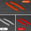2Pc Car Wheel Eyebrow Reflective Sticker Trim Universal B 6
