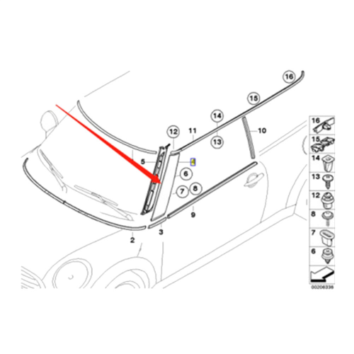 1 paar Auto Frontscheibe EINE Säule Post Trimmt Abdeckung Für Mini 2