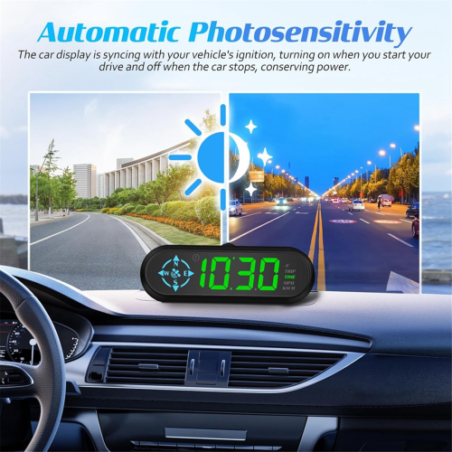 Auto Digital GPS Tachometer Auto Heads Up Display Tachometer 1
