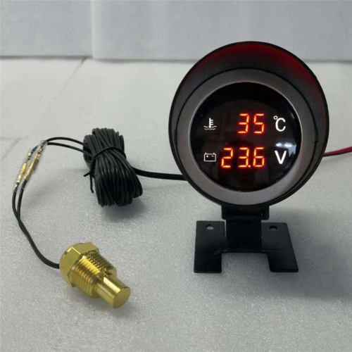 Runde LED Digital Auto LKW Wassertemperaturanzeige Temperatursensor A 1