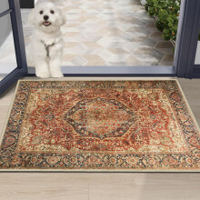 (40 x 60 cm (1 ft 4 in x 2 ft), Majestic) Traditional Runner Rugs Nonslip Kitchen Hallway Floor Carpets & Door Mats