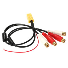 Mini 6-poliger ISO AUX-Kabel 26cm für VW, Audi, Skoda, Ford, Seat
